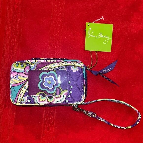 NWT Vera Bradley Purple Pattern Quilted Wallet - Picture 4 of 7